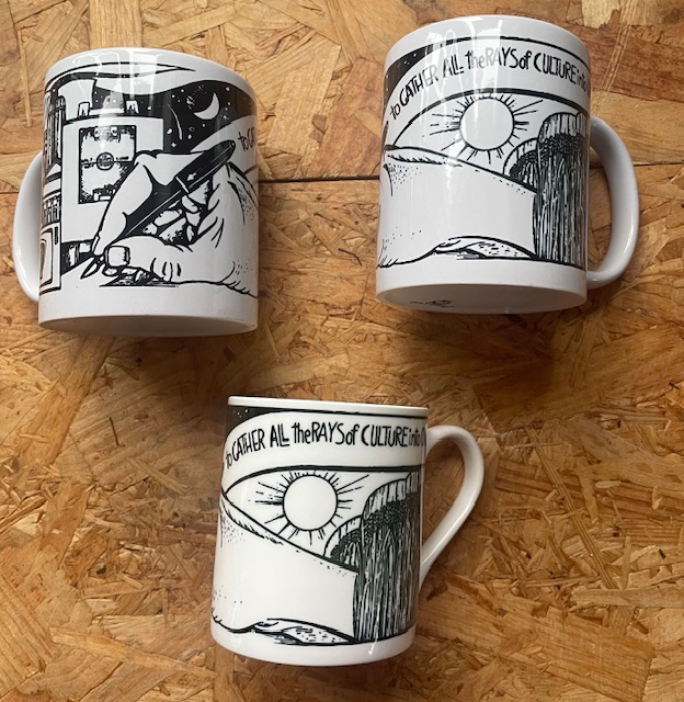 Dye Sub design on Earthenware mugs